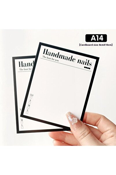 Choice A14 20 ورقة أظافر صناعية على شكل فراشة من الورق المقوى، دعامة صورة يدو...