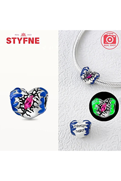 Choice قلادة شخصية الوحش PYC0237 من الفضة الاسترلينية 925 تتوهج في الظلام بخر...