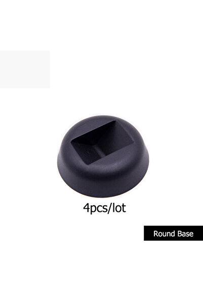 Choice قاعدة سوداء مكونة من 4 قطع من الأفلام الشفافة لتغليف المجوهرات وحامل ع...