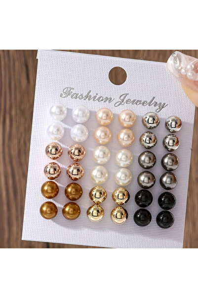 Choice KV5869201 Fashion Minimalist Colorful Pearl Earring Set For Women Euro...