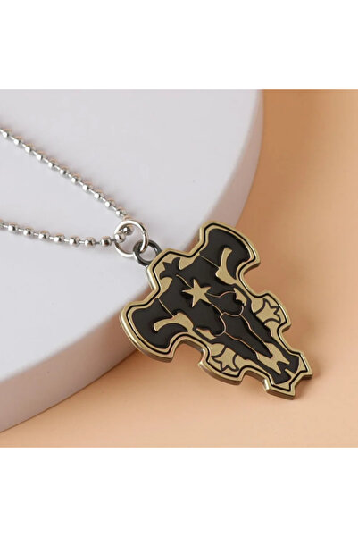 Choice -2 Fashion Cartoon Black Four-leaf Clover Bead Necklace Character Logo...