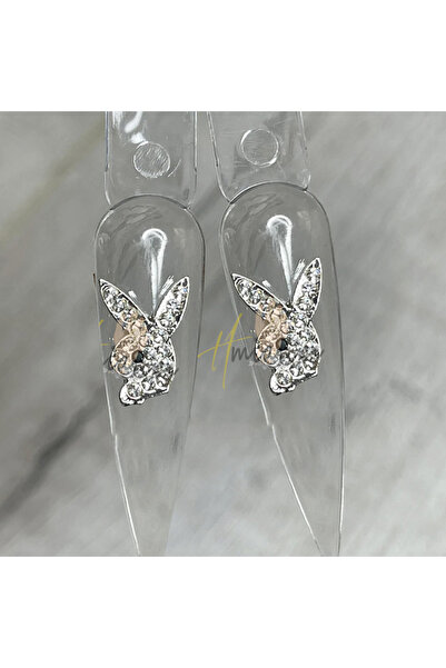 Choice فضة-10 قطع 10 قطع فاخرة أرنب مسمار سحر 3D سبيكة AB/لؤلؤة مجوهرات الكري...