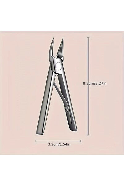 Choice 1 قطعة فضية 1 قطعة مقص أظافر احترافي سميك مع أداة إزالة العناية بالأظا...
