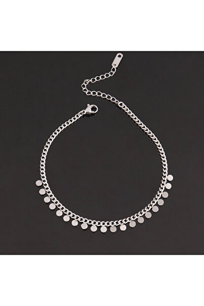 Choice B3679 316L الفولاذ المقاوم للصدأ سلسلة قلب خلخال للنساء قلادة نجمة مستديرة شرابة سوار الكاحل على