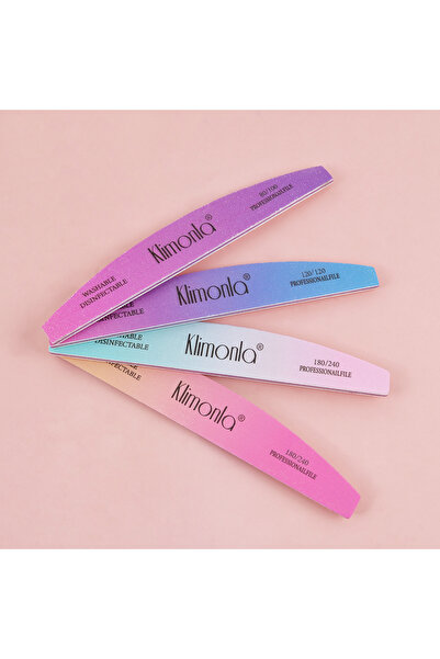 Choice مجموعة مكونة من 4 قطع من مبرد الأظافر بألوان متدرجة من 100 إلى 180، وم...