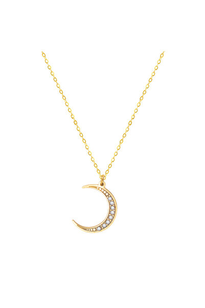 Choice SN21011916G قلادة هلال بسيطة جديدة من Wild&Free، قلادات من الكريستال ع...