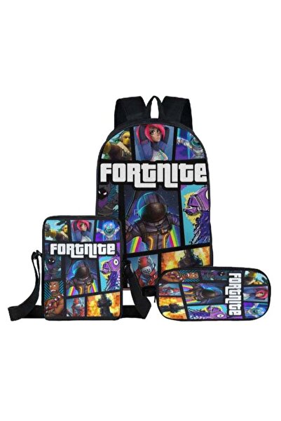 Generic 3-In-1 Fortnite Series School Backpack - Multicolour