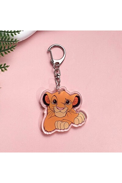 Miniso 5cm 4 Disney The Lion King Anime Acrylic Keychain Accessaries Cartoon ...