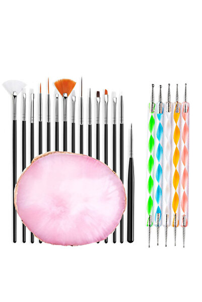 Choice Black 21PCS Professional Nail Art Brush Set Design Tip Acrylic UV Gel ...