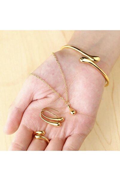 Choice YA4046-1 مجموعة مجوهرات على شكل دمعة أنيقة للنساء مجموعة بسيطة من الخو...