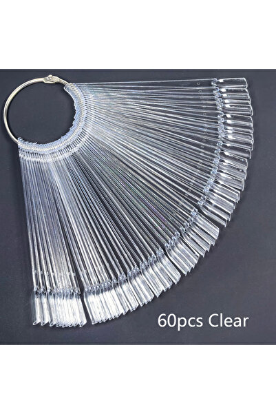 Choice 60 قطعة مربعة C 60/30 قطعة من أطراف الأظافر الصناعية لعرض فن الأظافر، ...