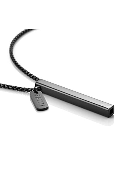 Choice قلادة التنفس اليقظ المصنوعة من الفولاذ المقاوم للصدأ باللون الأسود لتخ...