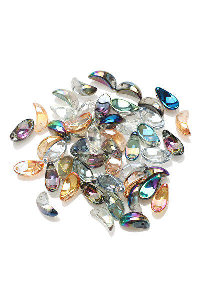 Choice متعدد 50 قطعة 6 × 12 مم قلادة هلال كريستالية زجاجية نمساوية من مورد ال...