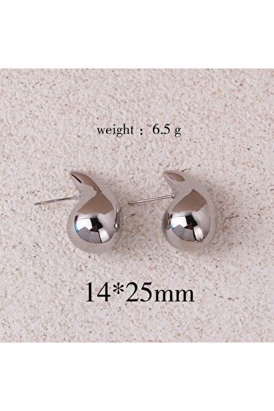 Choice أقراط متدلية صغيرة من الفضة مطلية بالذهب على شكل قبة سميكة للنساء من ا...