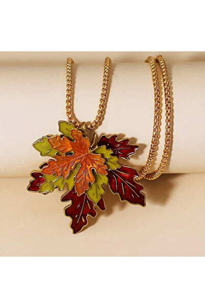 Choice MULTI Personalized New Style Maple Leaf Retro Necklace, Versatile Mapl...