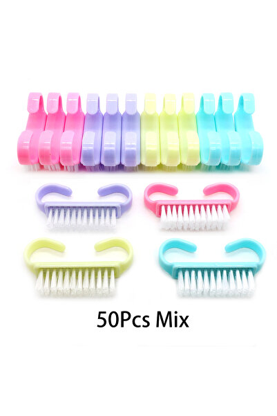 Choice 50Pcs Mix 10/20/50/100pcs Handle Grip Nail Brush Fingernail Scrub Clea...