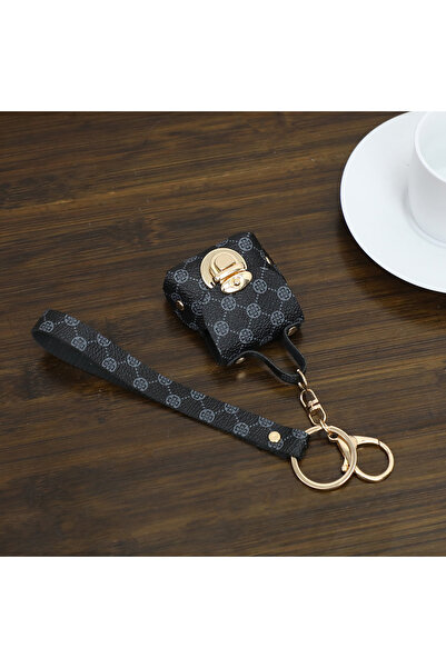 Choice حقيبة سماعة أذن عصرية جديدة سوداء اللون عبر الحدود سلسلة مفاتيح بحبل ي...