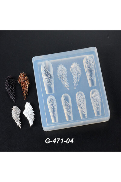 Choice G-471-04 قطعة واحدة من قوالب نحت الأظافر المصنوعة من السيليكون على شكل...