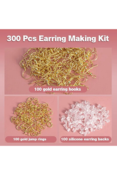Choice gold-300pcs 925 Silver Earring Hooks for Jewelry Making 300pcs DIY Hyp...