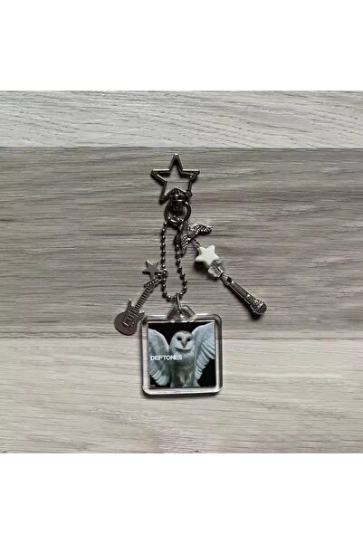 Miniso Deftones-white handmade deftones matching phone charms & keychains