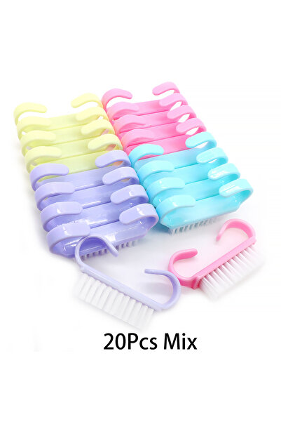 Choice 20 قطعة مزيج 10/20/50/100 قطعة مقبض قبضة فرشاة أظافر فرك الأظافر تنظيف...