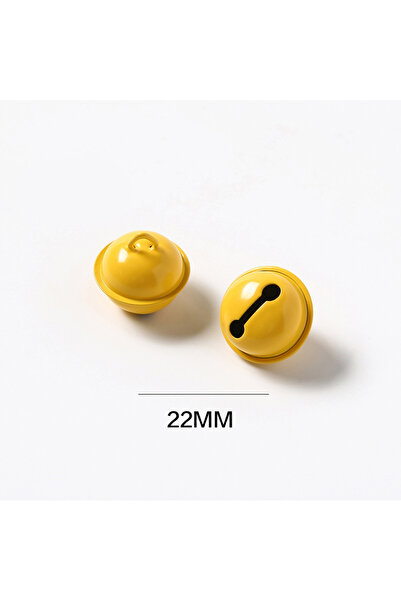 Choice 100 PCS Yellow 10/50/100PCS 22MM Cute Bell Keychain Colorful Bead Key ...