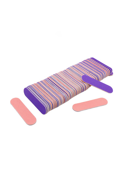 Choice مبرد أظافر صغير للاستخدام مرة واحدة، أرجواني وردي، 100 قطعة - ألواح صن...