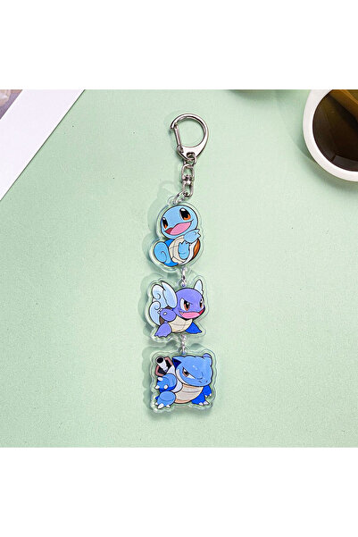 Miniso سلسلة مفاتيح أكريليك 5 سم 32 بوكيمون أنمي كرتون بولباسور تشارمندر سكوي...