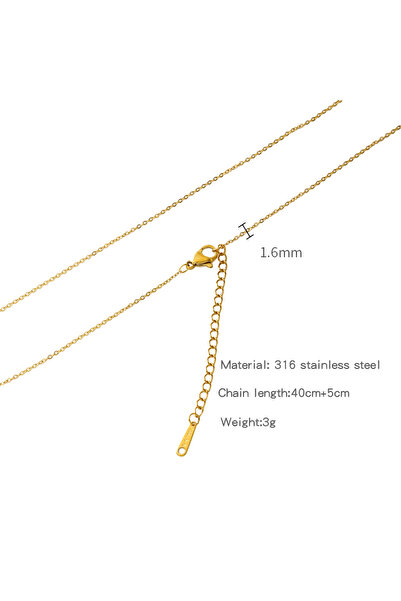 Choice قلادة HC0037G HIYEE من الفولاذ المقاوم للصدأ، بتصميم كرة ثعبان وعصا وخ...