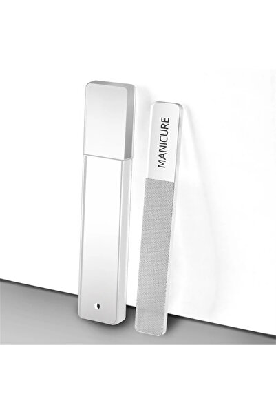 Choice مبرد أظافر زجاجي نانوي بأحرف رفيعة، طلاء أظافر كريستالي شفاف، شريط تلم...