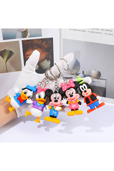 Choice مجموعة سلسلة مفاتيح ديزني KC5597 من 5 قطع، 6 سم - ميكي، ميني، ويني ذا ...