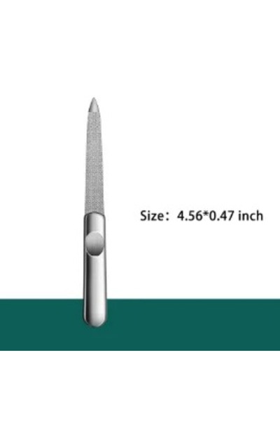 Choice 4.56 inch 1pcs Nail File Stainless Steel Professional Exfoliating Doub...