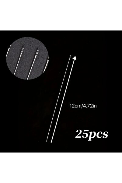 Choice1 25 قطعة من 25 إبرة خرز فائقة الدقة - إبر فولاذية متينة للمجوهرات المص...