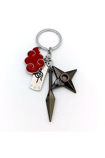 Choice zl46-3 سلسلة مفاتيح على شكل سحابة حمراء، هدايا لمحبي الرسوم المتحركة، سلسلة مفاتيح، قلادة سيارة، هدية للشباب من محبي البانك