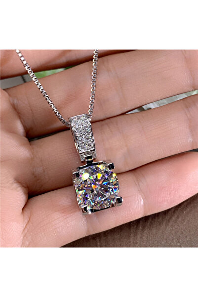 Choice قلادة نسائية فاخرة من هويتان XL484 مرصعة بحجر زركونيا مكعب دائري كبير،...