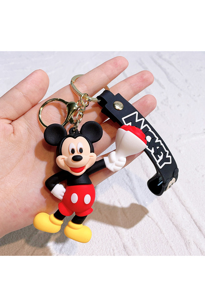 Miniso KC3885 Mickey Minnie Flower Series PVC Figure Keychain Set, 6PCS Cute ...