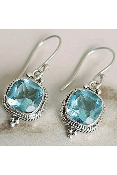 Choice WG0017-1 Gorgeous Silver Color Water Drop Earrings Inlaid Natural Ston...