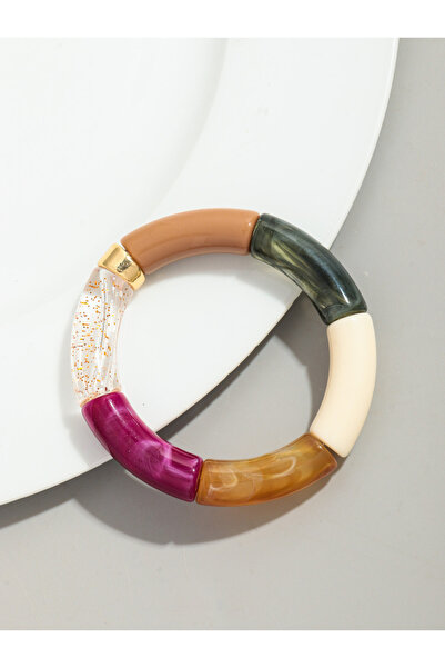 Choice سوار 14 سوار بوهوميا أكريليك بتصميم أنيق مصنوع من الخيزران السميك قابل...