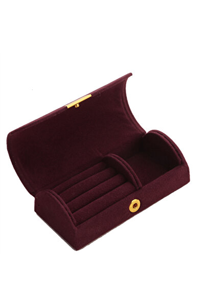 Choice صندوق مجوهرات E New Arch Face عالي الجودة من المخمل المخرز وحقيبة تخزي...