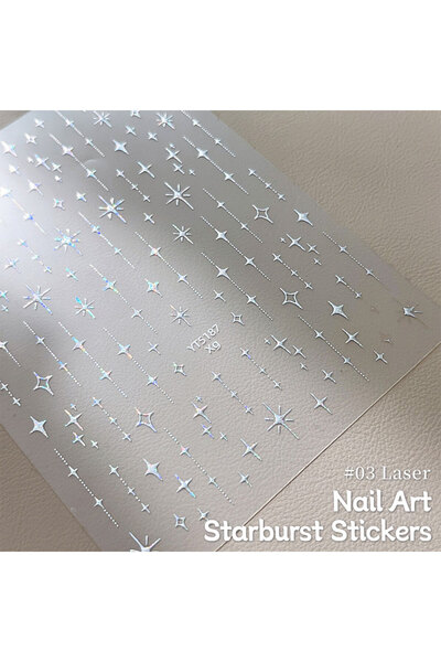 Choice ملصقات أظافر Z1TZ307-03-XSH صغيرة خماسية الأبعاد، ملصقات أظافر ذاتية ا...