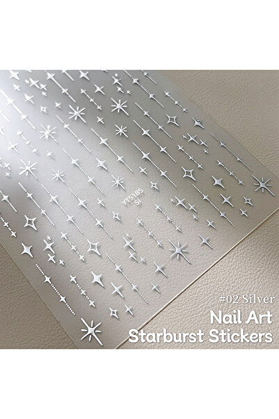 Choice ملصقات أظافر Z1TZ307-02-XSH صغيرة على شكل نجمة خماسية الأبعاد، ملصقات ...