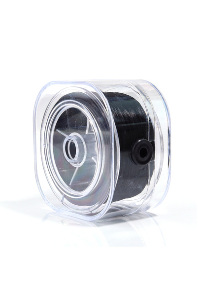 Choice حبل مرن من الخرز الأسود بطول 0.8 مم × 90 متر، لفة واحدة، صندوق شفاف مر...