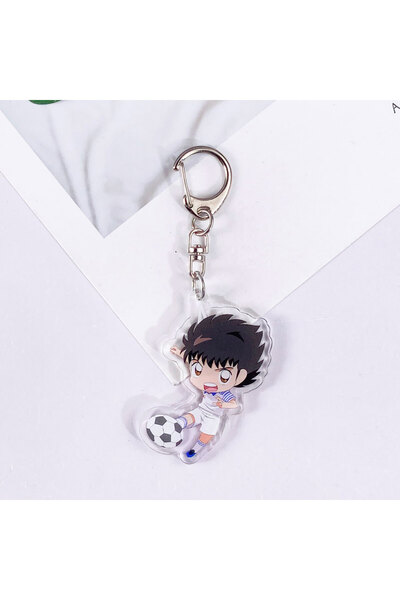 Miniso 5 cm 1 Anime Characters Captain Tsubasa Kawaii Acrylic Keychain Access...