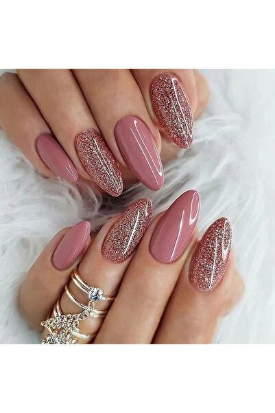 Choice QHW916 24 قطعة أظافر فرنسية طويلة لامعة مع 1 جيلي جل و1 مبرد أظافر