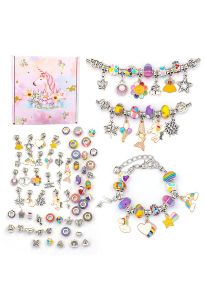 Choice3 colorful 1 DIY European Bracelet Making Kits for Festival Gift Box DI...