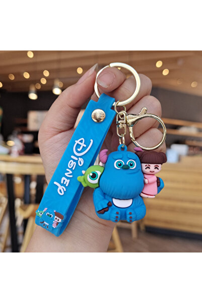 Choice 1 سلسلة مفاتيح ثلاثية الأبعاد من أنمي جامعة المرعبين لطيفة من شركة المرعبين المحدودة، سلسلة مفاتيح جيمس بي سوليفان المدرسية.