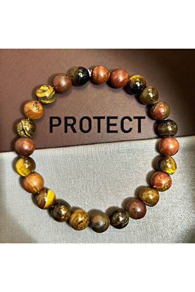 Choice سوار حماية متعدد الاستخدامات 20 سم، قطعة واحدة، حجر عين النمر وسوار بي...