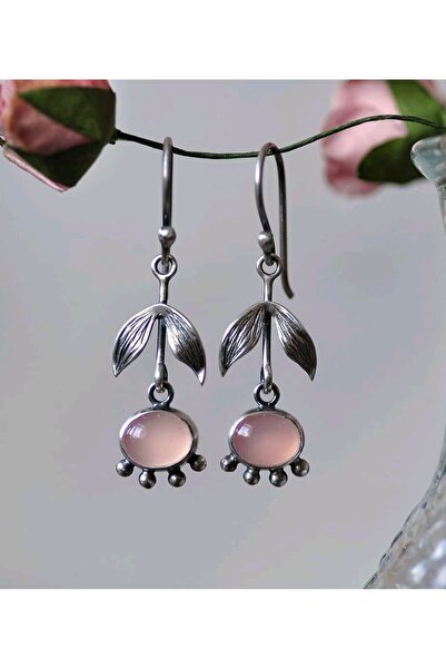 Choice E558-LIANGYE Vintage Ethnic Crystal Pink Leaf Drop Earrings For Women Female Jewelry New 2023 Custom
