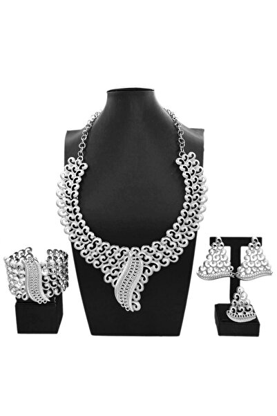 Choice طقم مجوهرات H00742 قابل للتغيير مقاس 45 سم للنساء مطلي بالذهب البرازيل...