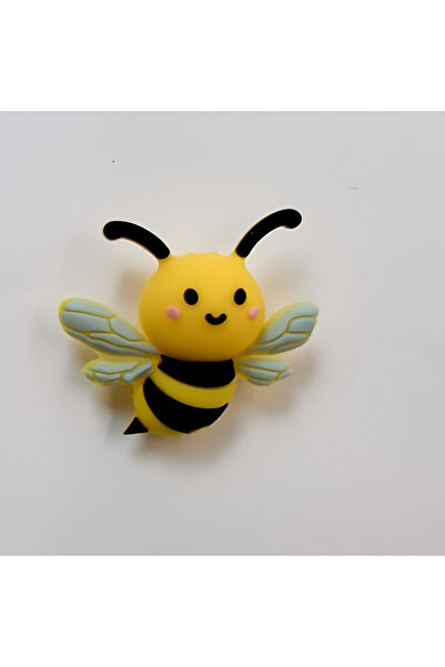 Choice 5pcs 5Pcs Silicone Focal Theme 3D Bee Spacer Character Beads For Jewel...